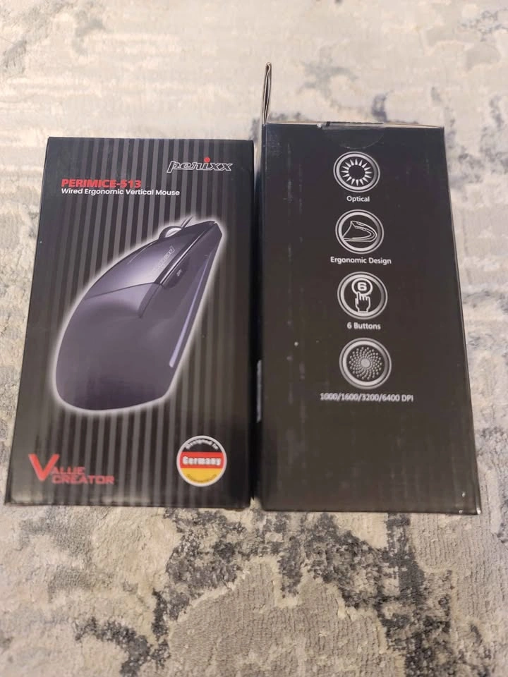 Perixx PERIMICE-513 Wired Ergonomic Vertical Mouse (Left-handed) - photo 2
