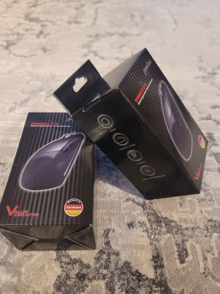 Perixx PERIMICE-513 Wired Ergonomic Vertical Mouse (Left-handed) - photo 5