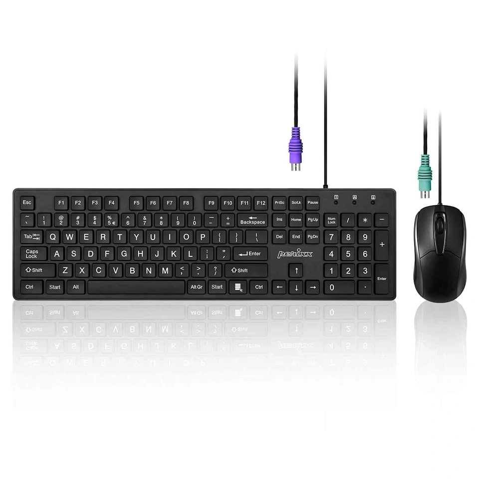 Perixx PERIDUO-117 Wired Keyboard Mouse Combo