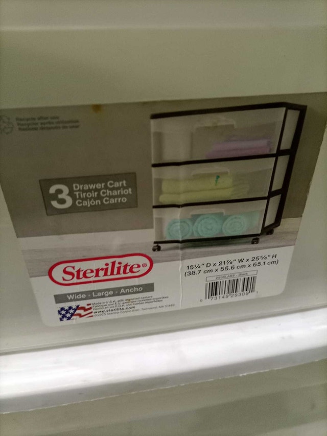 3 Drawer Storage Cart