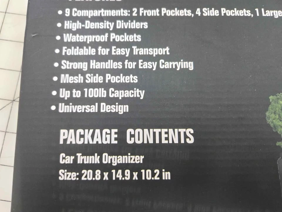 New car trunk organizer - photo 2