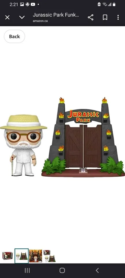 Jurassic Park Funko Pop 30 John Hammond with Gates thumbnail