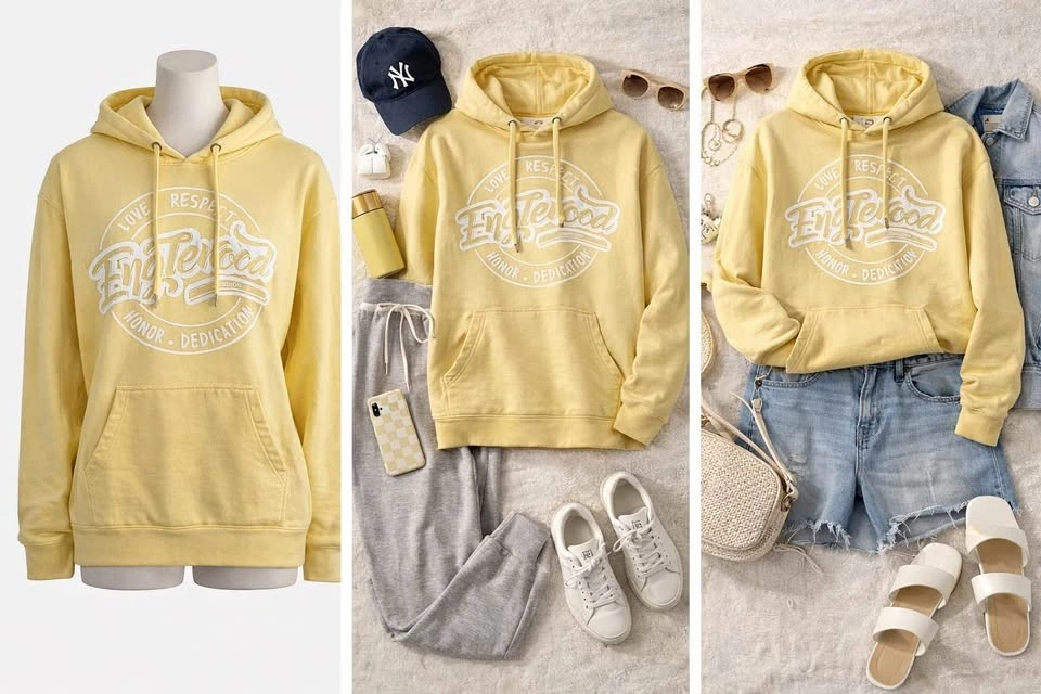 Englewood Branded Yellow Hoodie