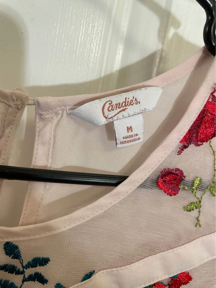 Blush Embroidered Floral Top - photo 3