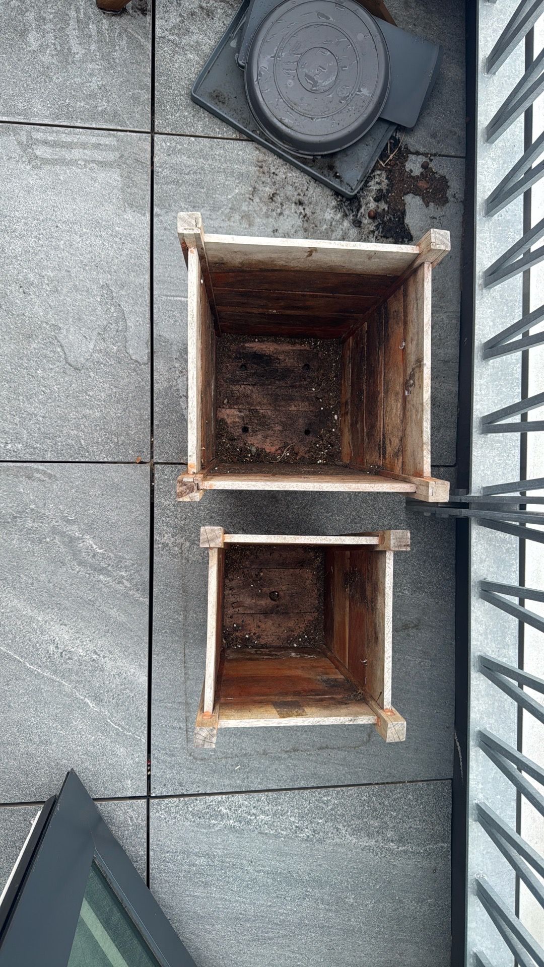Set of 2 Rustic Wooden Planter Boxes– Outdoor/Indoor - photo 2