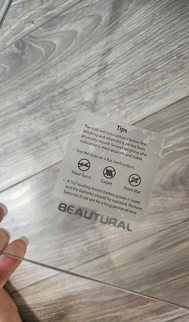 BEAUTURAL Digital Bathroom Scale (Like New / Open Box) - photo 2