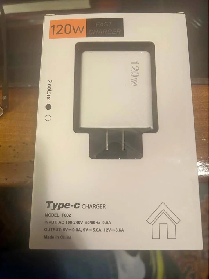 120W Fast Charger 2 USB & 3 PD Ports