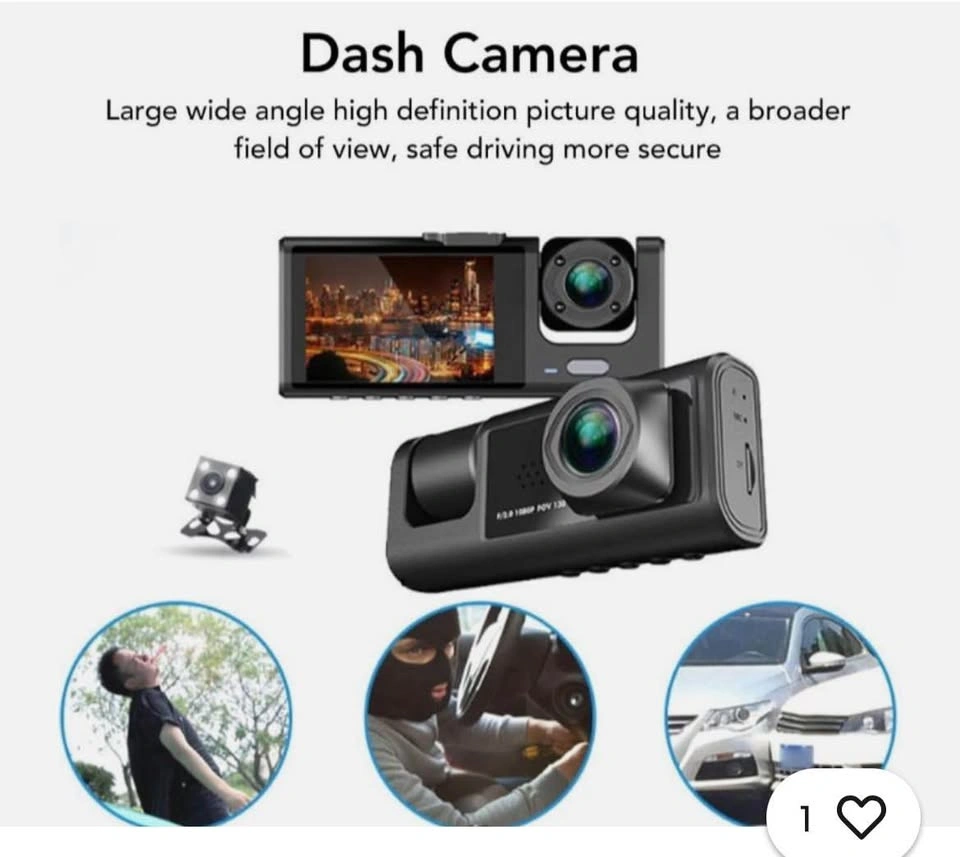 Black Box Dash Cam Traffic Recorder 1080p Full HD Dual Camera - photo 2