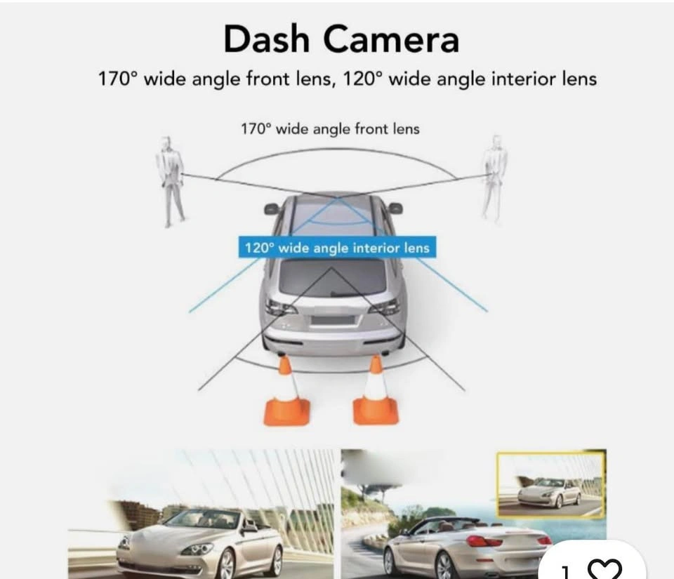 Black Box Dash Cam Traffic Recorder 1080p Full HD Dual Camera - photo 4
