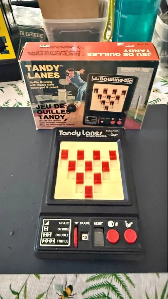 Retro Tandy Lanes Bowling Handheld Game - WORKS