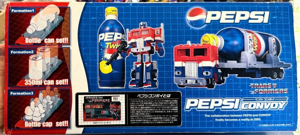 In box Pepsi Convoy transformers crossover collab - photo 2
