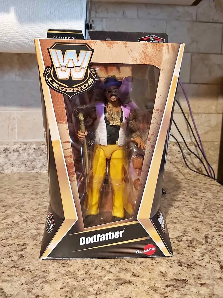 WWE - ( The Godfather) Legends Series 26 - BNIB / MOC thumbnail