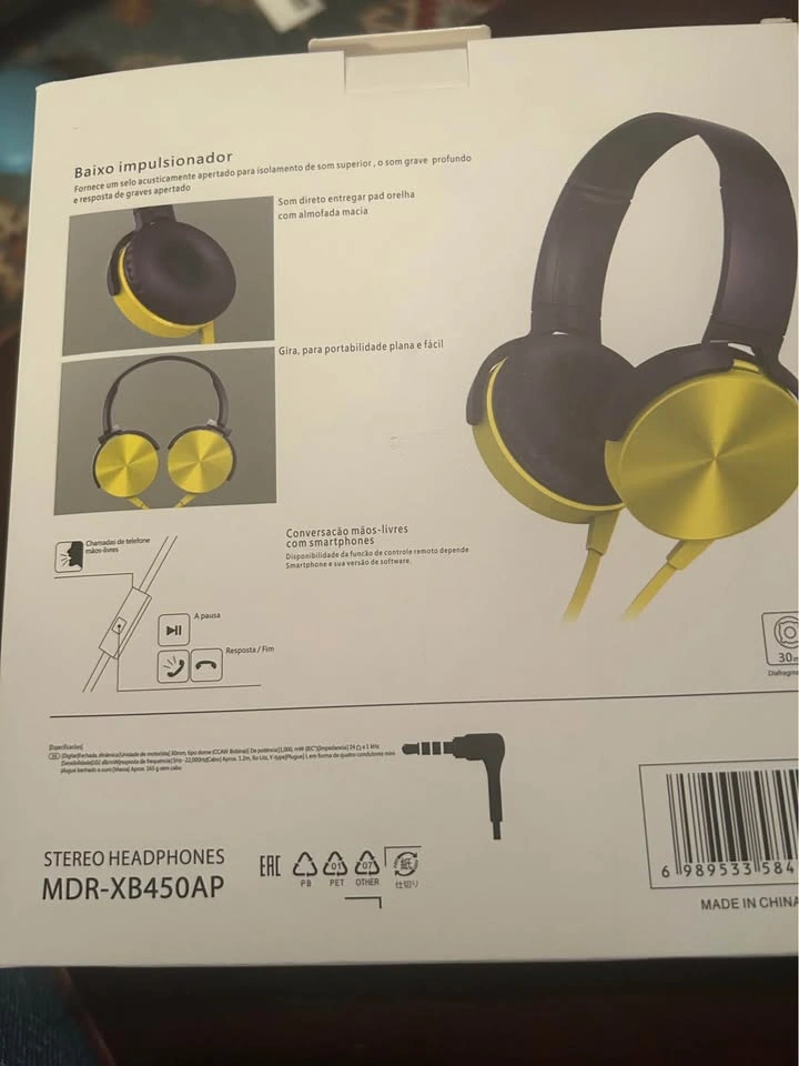 Sony MDR-XB450AP Extra Bass Stereo Headphones - photo 2