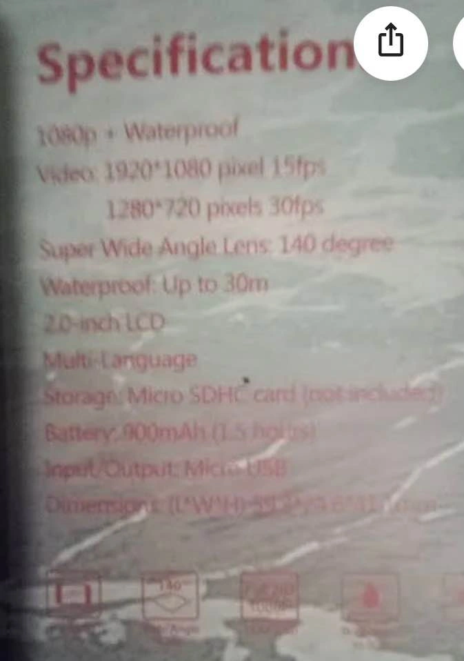Sports Cam with accessories Full HD 1080P - photo 2