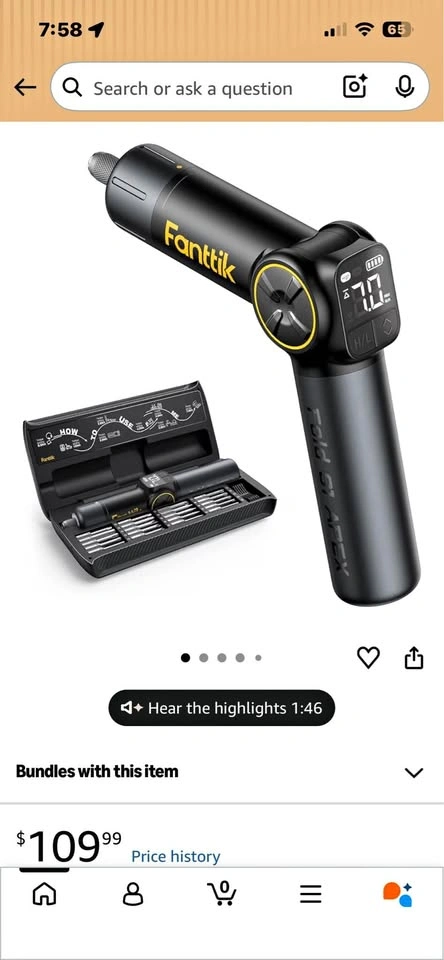 Fanttik Fold S1 Apex Deluxe Cordless Screwdriver