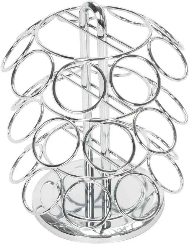 Keurig K-Cup Carousel Holder | 27 Pod Rotating Tower | Chrome | - photo 3