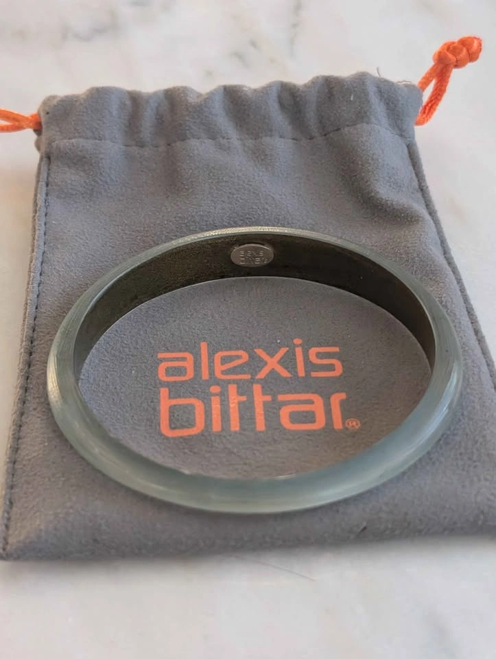 Vintage Alexis Bittar Blue Lucite Bangle - photo 2