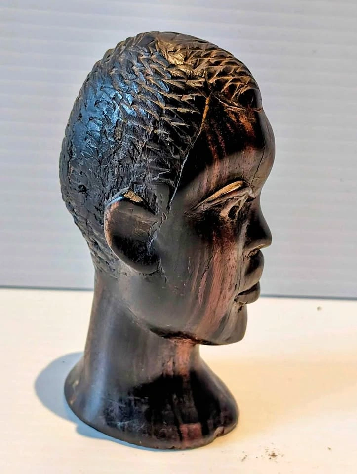 3" Carved Wooden Head