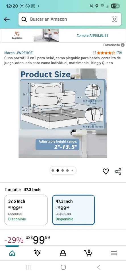 Portable Baby Crib - Used Once - photo 2