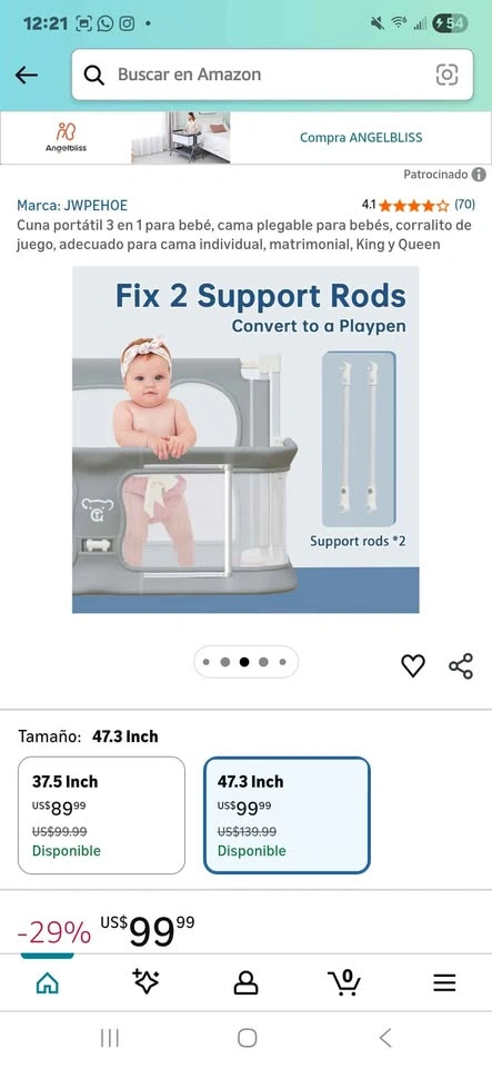 Portable Baby Crib - Used Once - photo 4