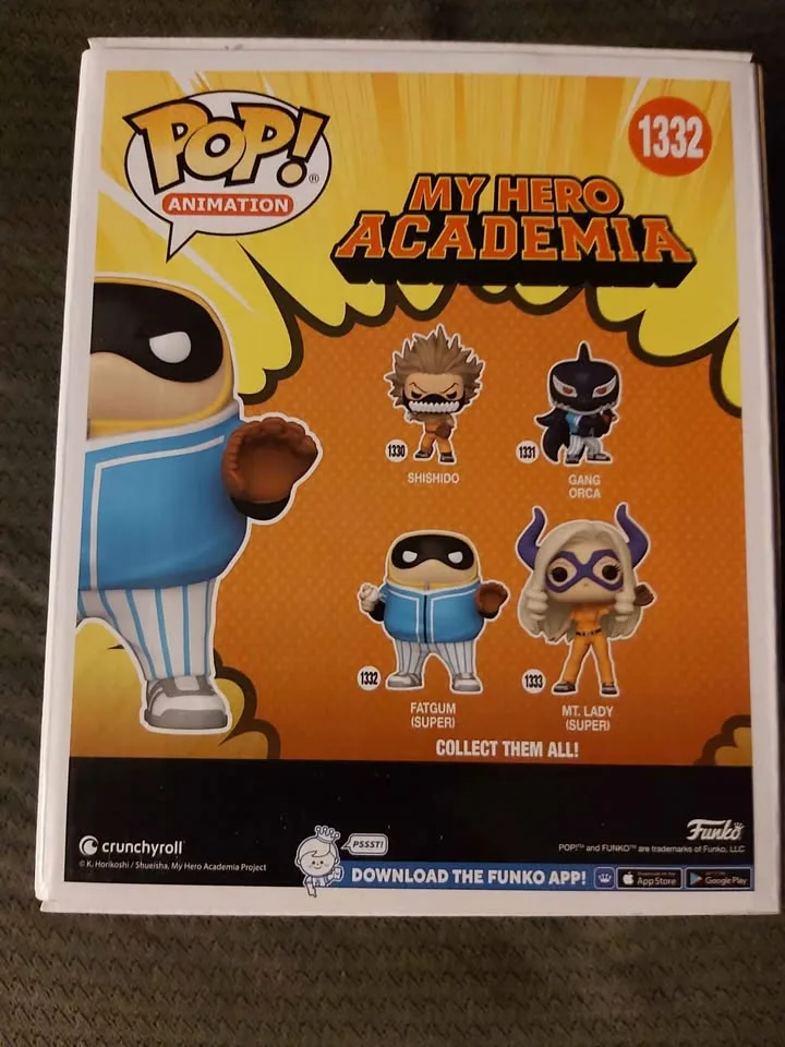 My Hero Academia- Funko Pop! ( Fatgum playing baseball ) " New " image indicator(3)