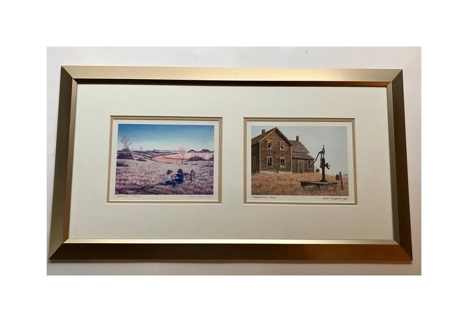 H. R. Ripplinger, Framed Pair of Prairie Art Prints