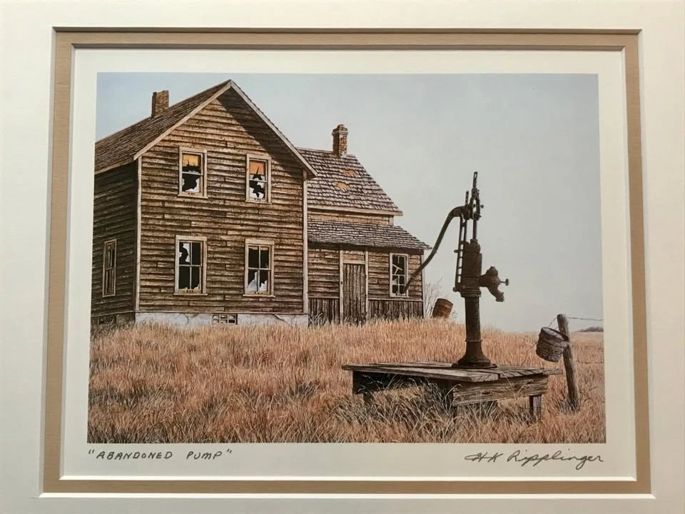 H. R. Ripplinger, Framed Pair of Prairie Art Prints - photo 2