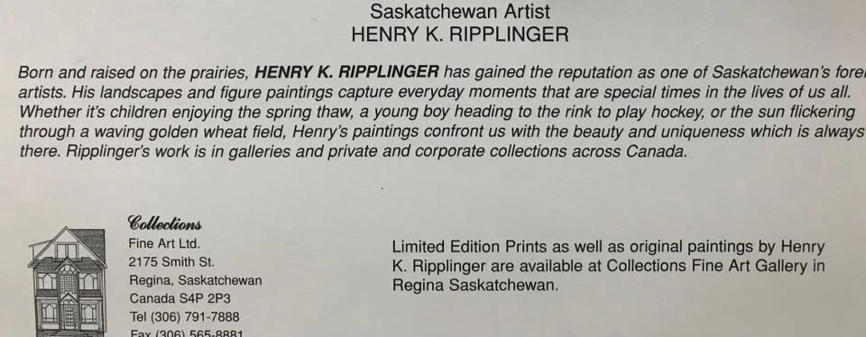 H. R. Ripplinger, Framed Pair of Prairie Art Prints - photo 4