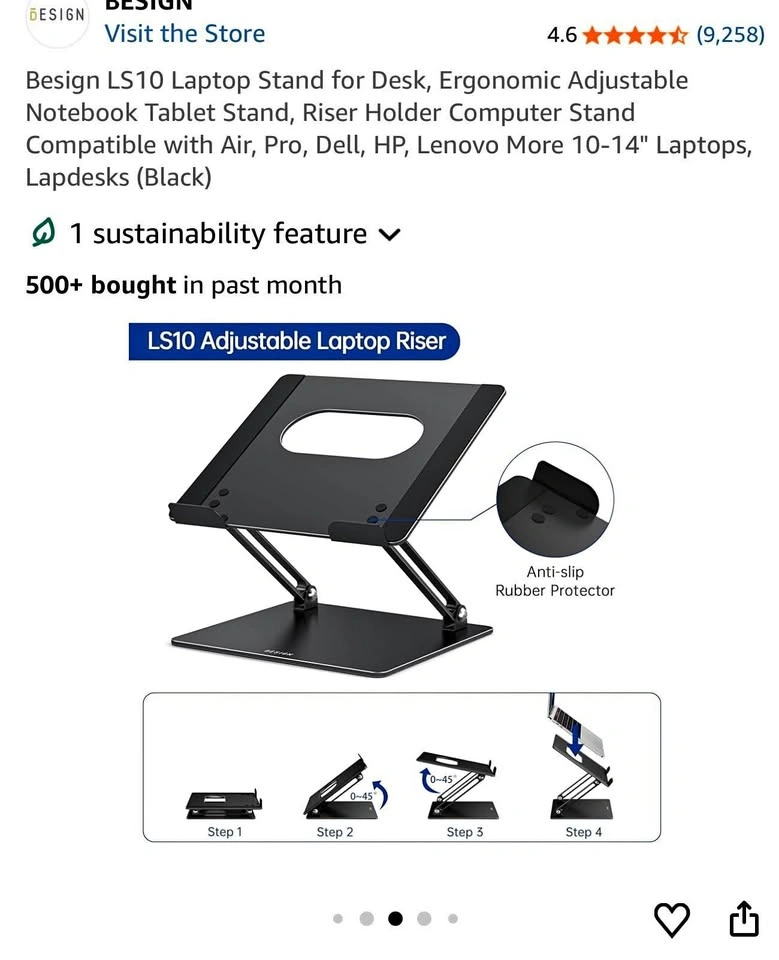 Ergonomic Adjustable Laptop Stand