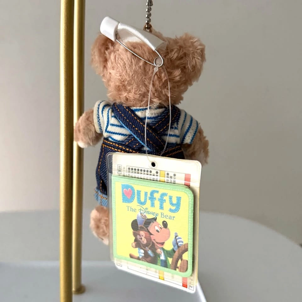 Rare NWT Denim Duffy Plush Bag Charm from Tokyo DisneySea - photo 2