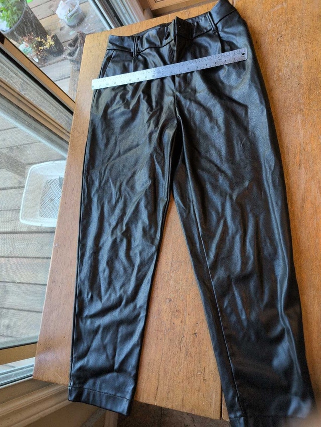 BBWMWoman Faux Leather Pants Black Large