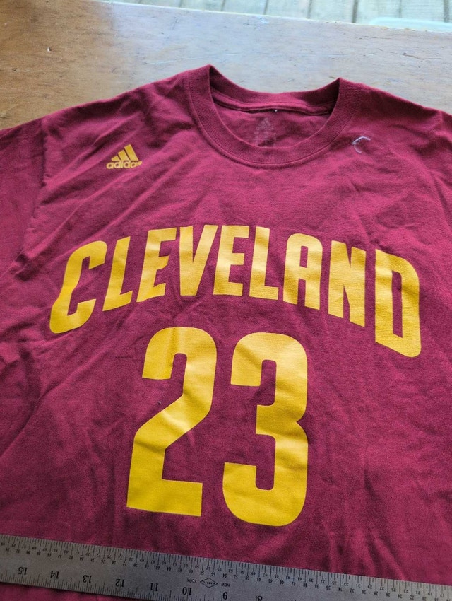 Adidas LeBron James Shirt Cleveland Medium - photo 3