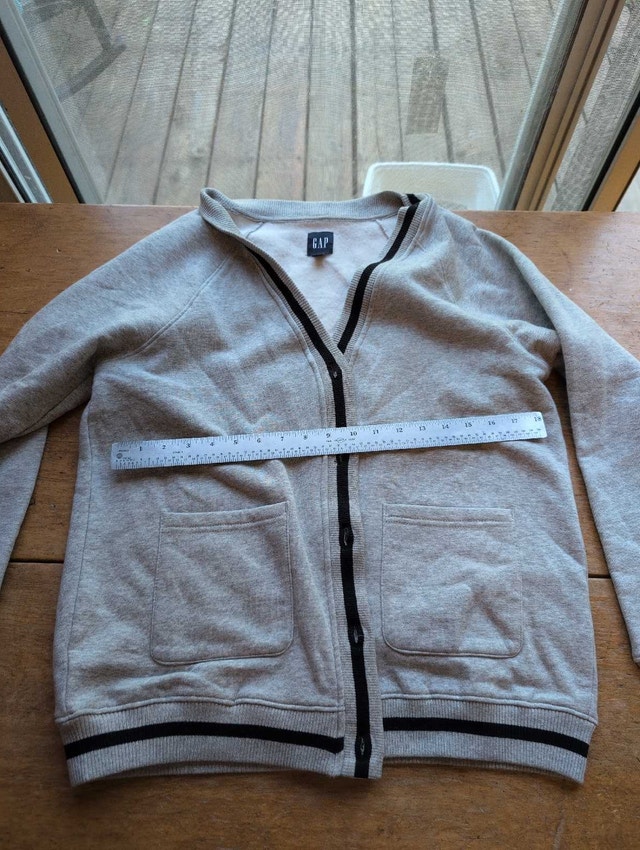 Gap Cardigan Mens Small Grey