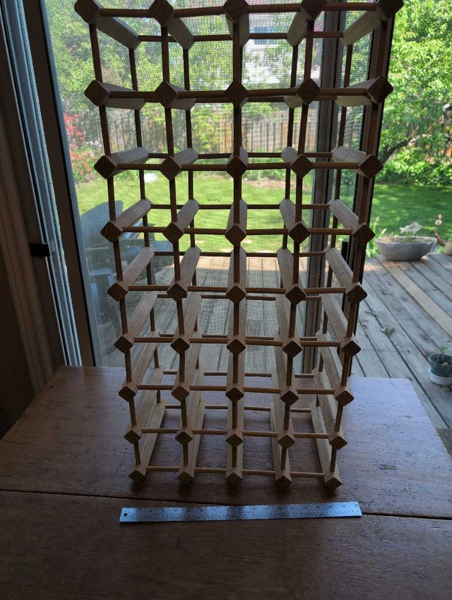 Wood Wine Rack - 32 Bottle Capacity - photo 4
