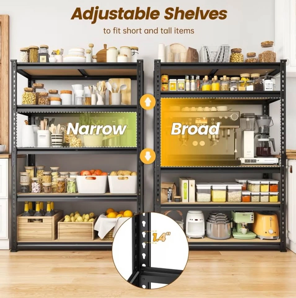 BRAND NEW 5-Tier Adjustable Metal Shelving Unit - Never been use - photo 2