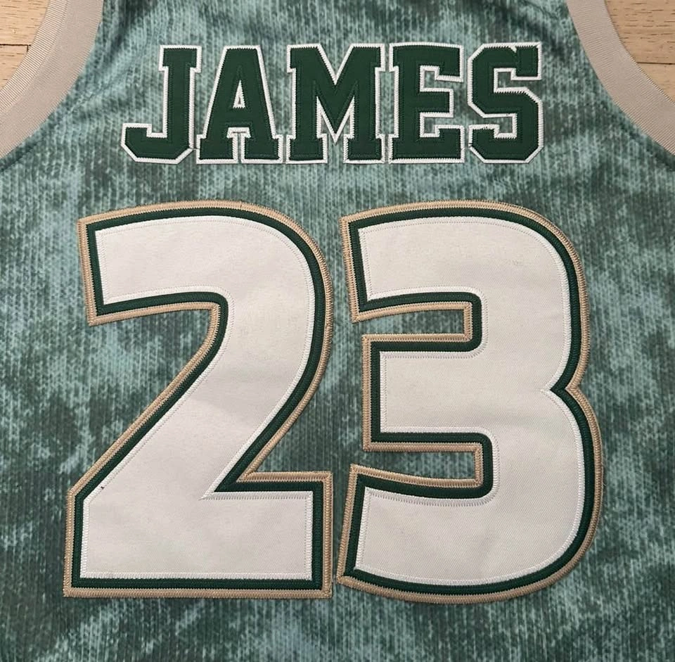 Headgear Classics Irish LeBron James #23 Jersey L Green Beige - photo 2
