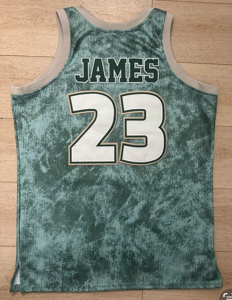 Headgear Classics Irish LeBron James #23 Jersey L Green Beige - photo 3