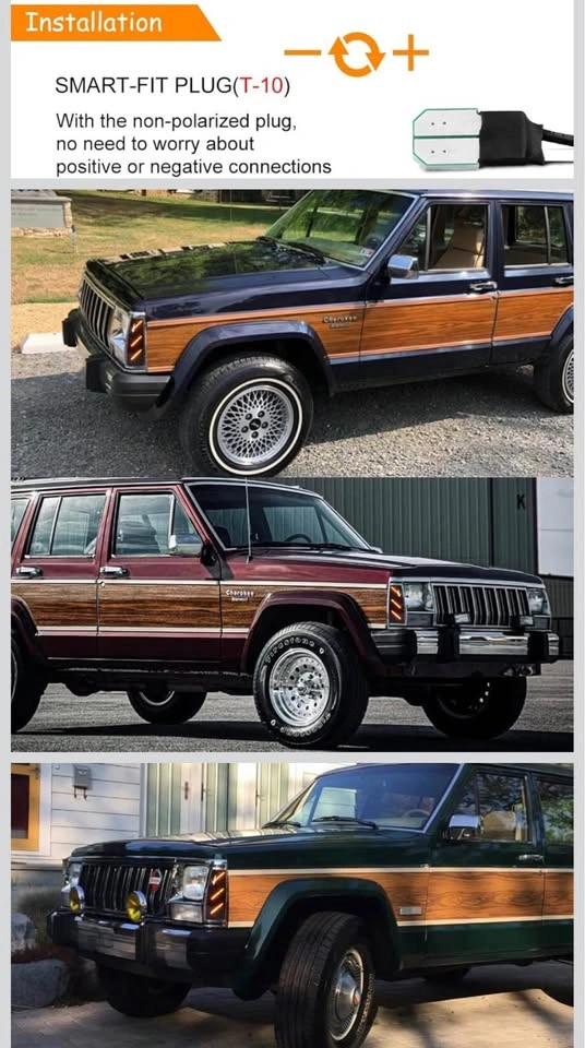 Jeep Cherokee/Comanche/Wagoneer Smoked Marker Lights - photo 5