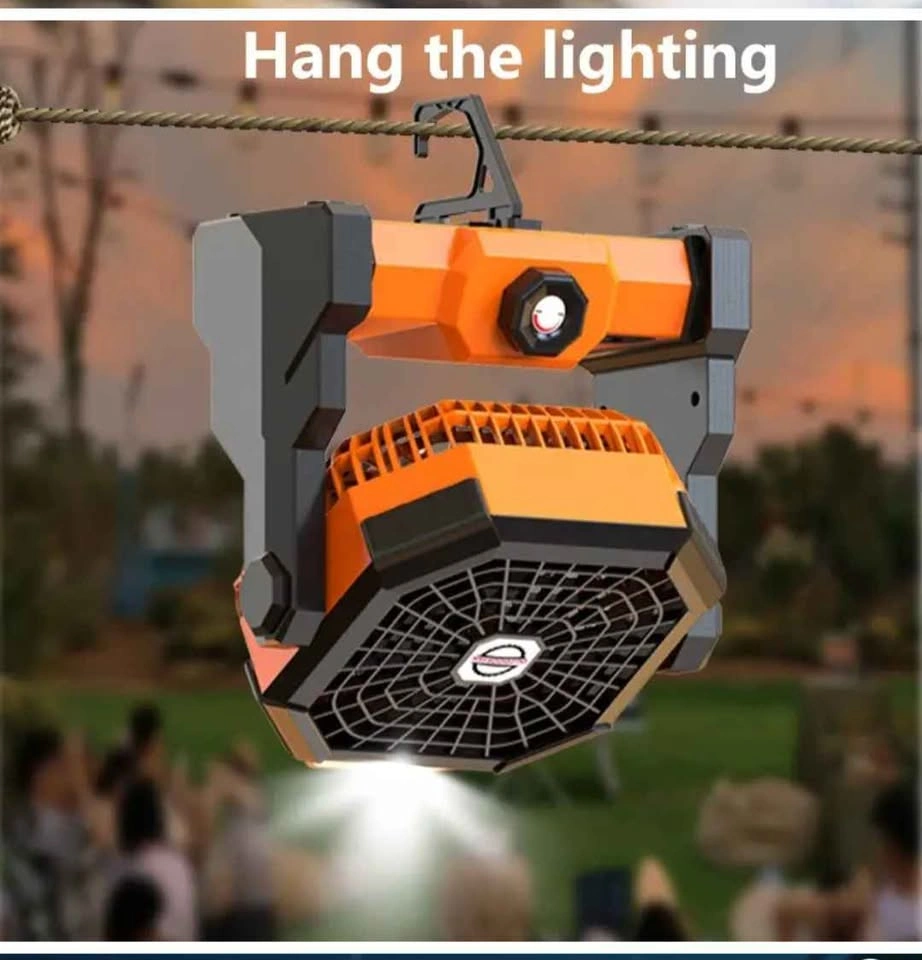 Outdoor fan with LED lighting and hooks - photo 2