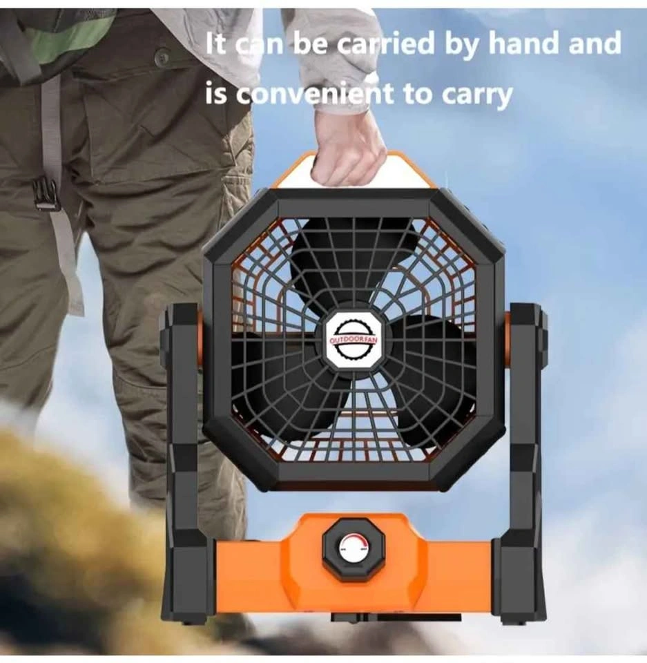 Outdoor fan with LED lighting and hooks - photo 3