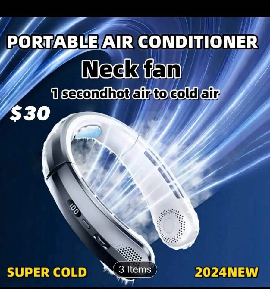 BNIB Rechargeable Bladeless Neck Fan - photo 4