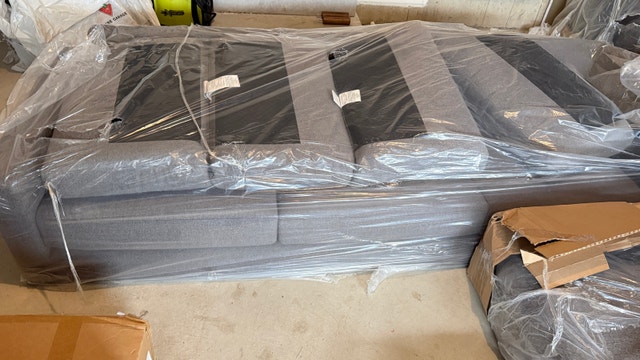 EQ3 Oskar LHF Ava Pepper 5-Seat Sectional Sofa - Brand New - photo 3