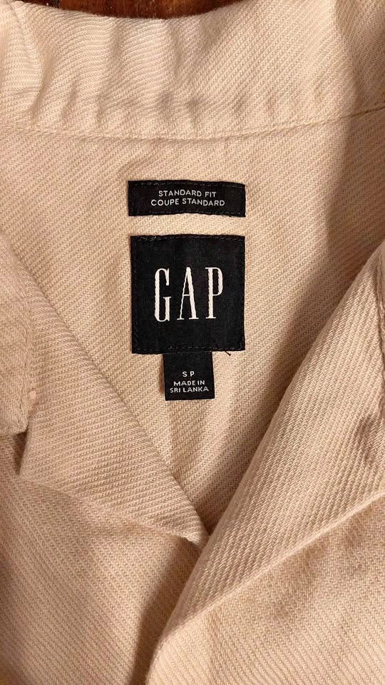 Gap Beige Collared Shirt & Straight Fit Pants