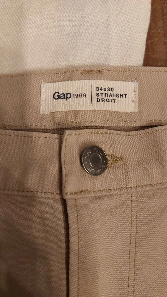Gap Beige Collared Shirt & Straight Fit Pants - photo 2