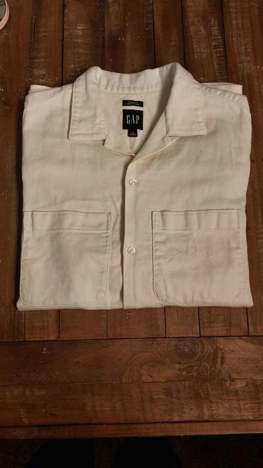 Gap Beige Collared Shirt & Straight Fit Pants - photo 3