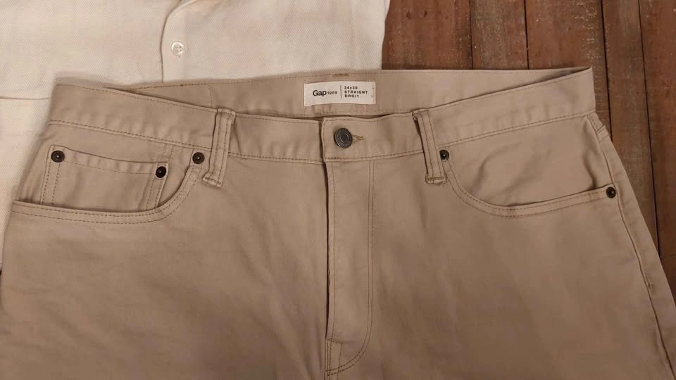 Gap Beige Collared Shirt & Straight Fit Pants - photo 5