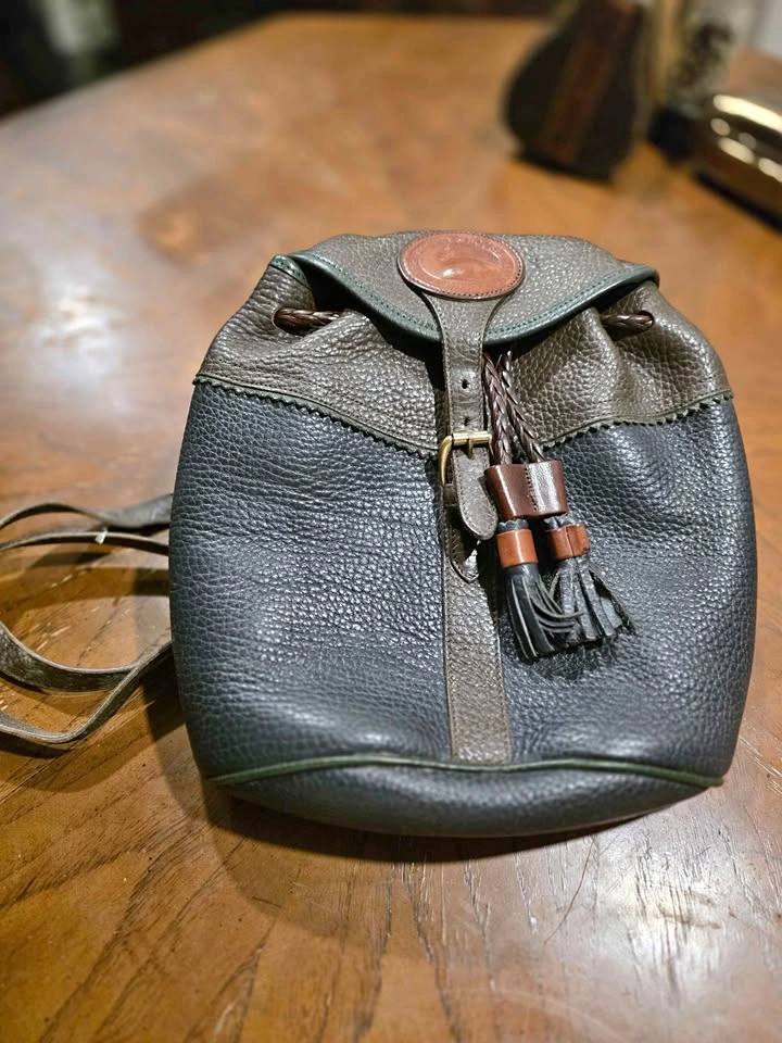 Vintage Dooney & Bourke Teton Leather Backpack - Made in USA