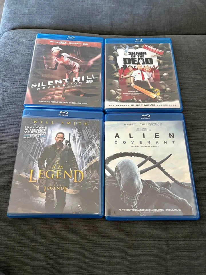 4 Blu-ray Movies: Silent Hill, Shaun of the Dead, I am Legend, A