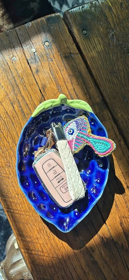 Ceramic Berry Catchall Dish - Set of 2
