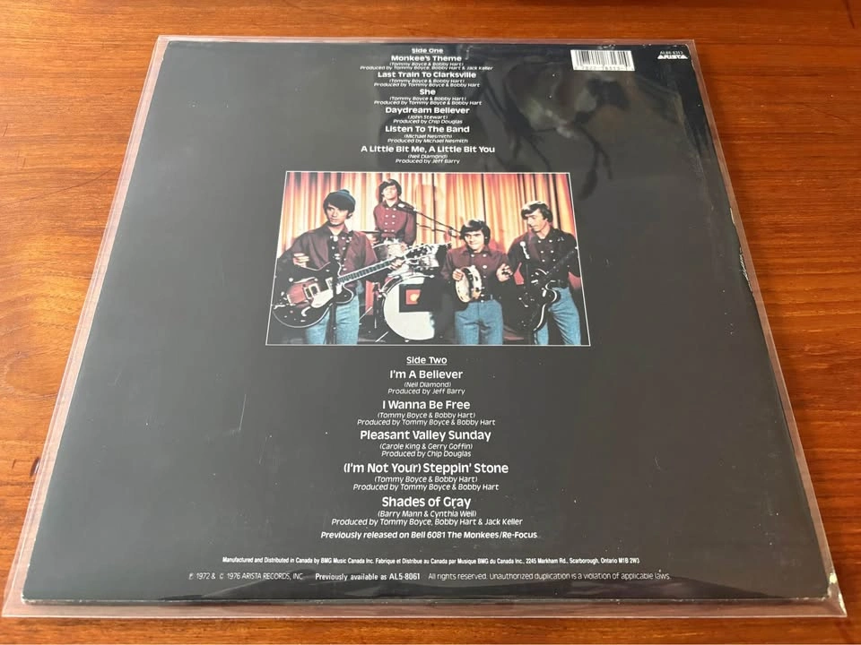 Vintage Monkees Greatest Hits Vinyl LP - 60s/70s - photo 3